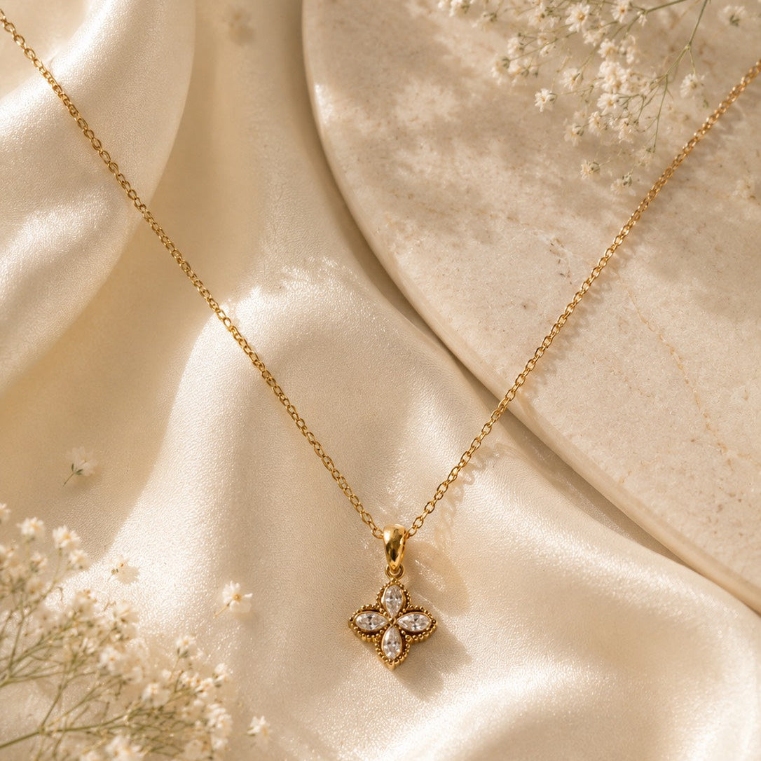 In Bloom Quatrefoil Necklace